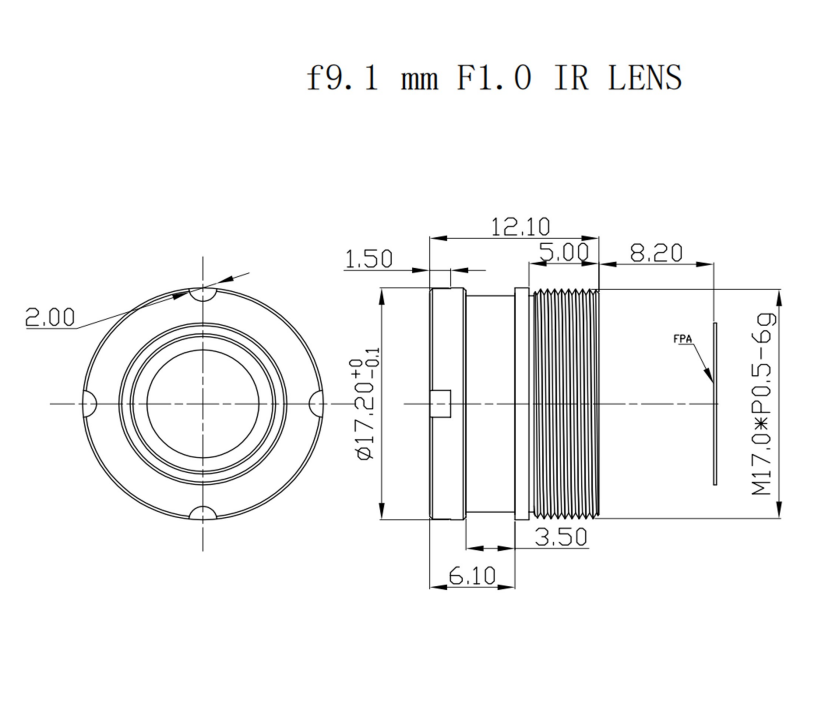 M17 9.1mm Thermal Imaging Lens